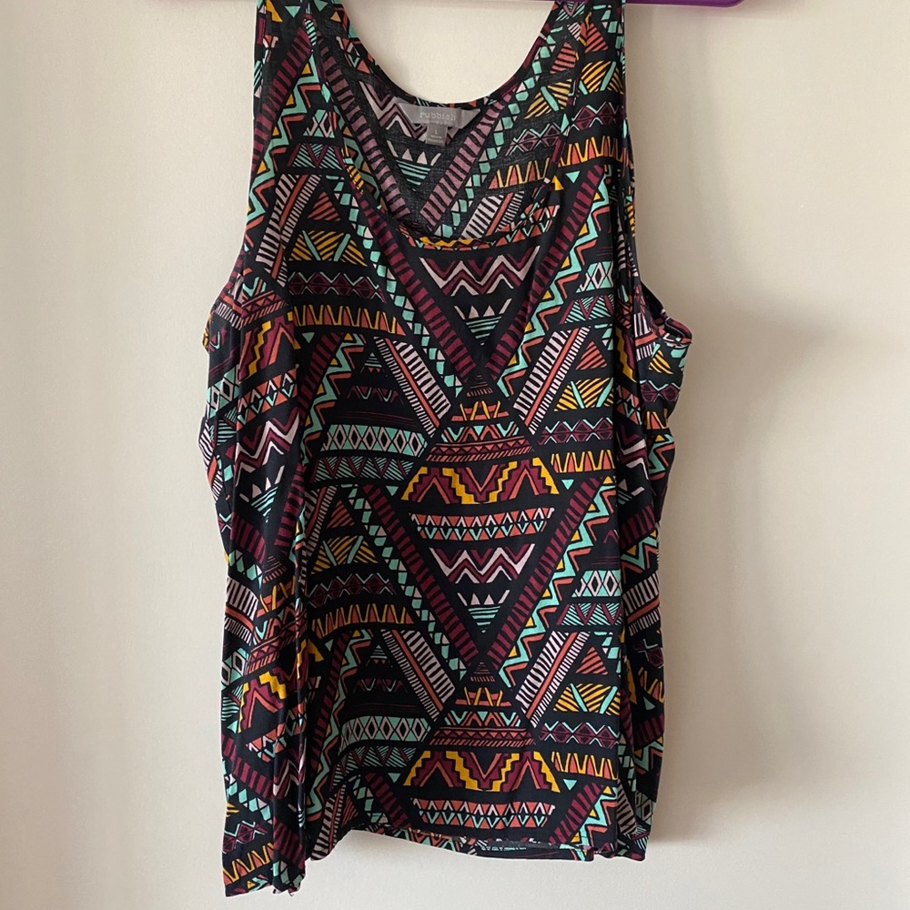 Size L Aztec-patterned Rubbish tank